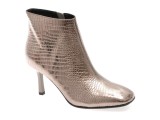 Botine elegante EPICA argintii, E37860B, din piele naturala