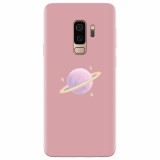 Husa silicon pentru Samsung S9 Plus, Saturn On Pink