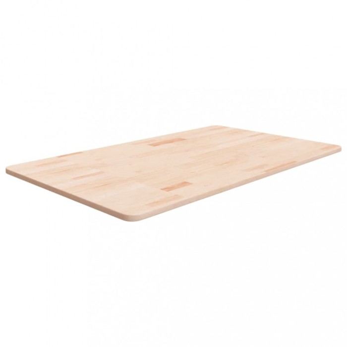 Blat de baie, 100x60x1,5 cm, lemn masiv netratat