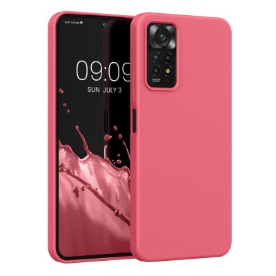 Husa Kwmobile pentru Xiaomi Redmi Note 11 Pro/Redmi Note 11 Pro 5G, Silicon, Roz, 57373.103 foto