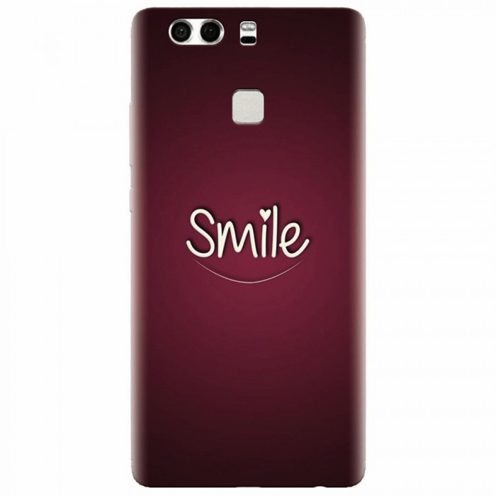 Husa silicon pentru Huawei P9, Smile Love