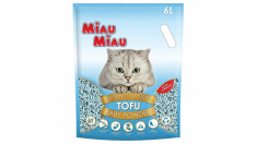 Asternut Natural Din Tofu Pentru Pisici Miau Miau Baby Powder 6 L foto