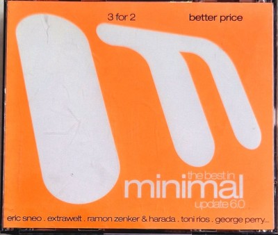 Various &amp;lrm;&amp;ndash; The Best In Minimal Update 6.0 _ NM / NM 3 cd box techno _ ZYX Germania 2012 foto