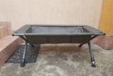 Saltea Primire Pescuit Crap Wind Blade 120x70 cm, Cadru Metalic, Impermeabila, Buzunar Lateral, Inaltime Reglabila
