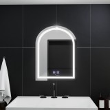 Oglinda LED Arcata 60x80cm, Arco Touch, Sistem Dezaburire, Dimabila ModernLight Concept