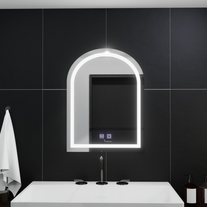 Oglinda LED Arcata 60x80cm, Arco Touch, Sistem Dezaburire, Dimabila ModernLight Concept