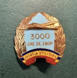 Insigna aviatie utilitara RSR 3000 ore de zbor