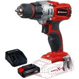 Einhell TE-CD 18/2 Li PXC + Starter Kit - Masina de gaurit si insurubat 44 Nm + Set 1 acumulator si incarcator Li-Ion 18 V 2.5 Ah