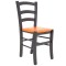 Scaun Paesana - cadru wenge - imitatie piele portocaliu - 21895