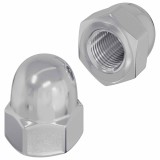 vidaXL Nuci Acorn 2 pcs Argintiu 12,8 x 12,8 x 6,5 cm Oțel 864475
