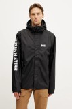Helly Hansen geaca de ploaie Ervik barbati, culoarea negru, 64032