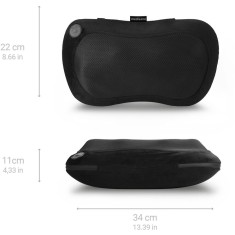 Perna de masaj Medisana MC 200 Shiatsu cu 4 capete de masaj rotative, functie de caldura, panou de control integrat, velcro pentru fixare de spatele s