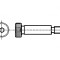 Şurub de păsuire oţel M4 0,7 cu imbus HEX 2,5mm - Lungime filet 8mm