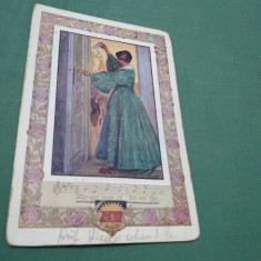 CARTE POSTALA FELICITARE INTERBELICA CIRCULATA