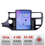 Navigatie Kia Rio G-504 ecran tip TESLA 9.7&quot; cu Android Radio Bluetooth Internet GPS WIFI 4+32GB DSP 4G Octa Core CarStore Technology