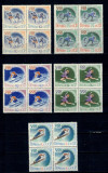 URSS 1960 - Jocurile Olimpice Squaw Valley, serie bloc de 4 neuz