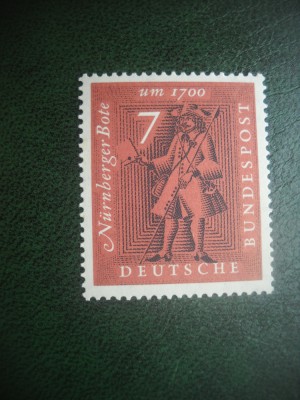 HOPCT TIMBRE MNH 867 EXPOZITIA FILATELICA NURNBERG 1961 - 1 VAL GERMANIA foto