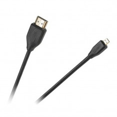 Cablu digital Cabletech HDMI A - micro HDMI D standard 1.4, Negru foto