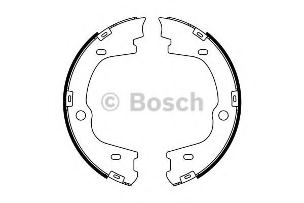 Set saboti frana, frana de mana HYUNDAI H-1 Starex (H300) caroserie (TQ) (2008 - 2016) BOSCH 0 986 487 778