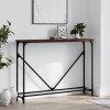 VidaXL Măsuță consolă, stejar maro, 102x22,5x75 cm, lemn prelucrat