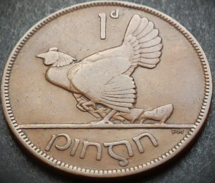 Moneda istorica 1 PINGIN - IRLANDA, anul 1928 *cod 4635 A