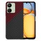 Husa pentru Xiaomi Redmi 13C 5G / 13C / Poco C65, Techsuit, Carbonite FiberShell, Neagra Rosie