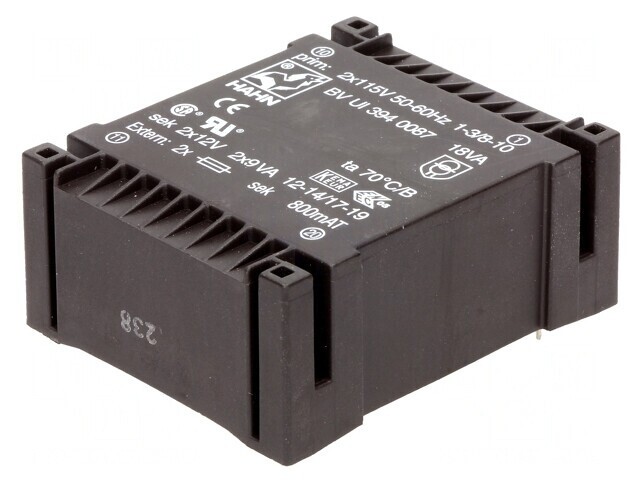 Transformator Encapsulat 18VA 12V 750mA