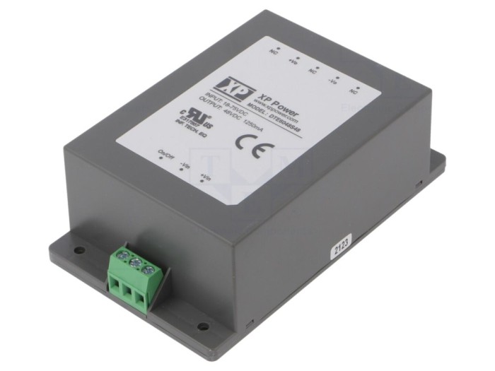 Convertor DC/DC 60W 18-75V la 48V
