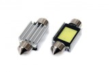 Set 2 becuri auto Amio LED, C5W SV8.5-8, 1 LED COB3, 2.4W, 39mm, Canbus, 12V, leduri alb sofit Festoon AutoDrive ProParts