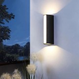 Aplica LED Exterior Carina, 20W, Negru, 3000K, Metal ModernLight Concept
