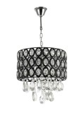 Cumpara ieftin Candelabru Design Crom+Negru+Alb 4xE27 60W
