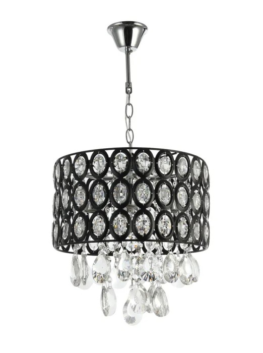 Candelabru Design Crom+Negru+Alb 4xE27 60W