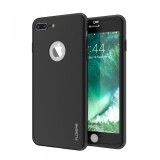 Husa FullBody 360, Apple iPhone 7 Plus, Fata-Spate, Negru, MyStyle