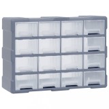 vidaXL Organizator cu 16 sertare medii, 52x16x37 cm
