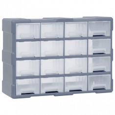 vidaXL Organizator cu 16 sertare medii, 52x16x37 cm