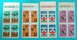 TIMBRE ROMANIA 1968 L.P.667 AVIATIE SI AVIASAN BL. DE 4 VALORI MNH