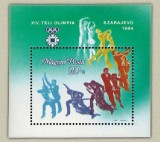 Ungaria 1983 - Jocurile Olimpice Sarajevo, colita neuzata