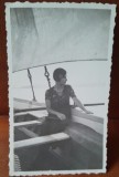 Fotografie Constanta 1932, Barca cu Panze, Alb-Negru 11x6.5cm, Colectie