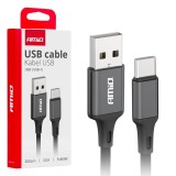 Cablu de &icirc;ncărcare USB-A - USB-C 3A 100cm FullLINK AMIO-03923