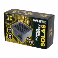 Sursa ATX Serioux 600W, Solas White, Eficienta &amp;gt;80%, Certificare 80+ White, Ventilator 12cm cu control termic, PFC Activ, Protectii: OCP/OVP/UVP/SCP/O foto