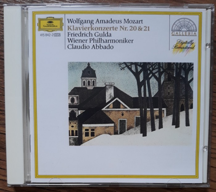 CD Mozart &lrm;&ndash; Klavierkonzerte Nr. 20 &amp; 21 [Friedrich Gulda, Claudio Abbado]