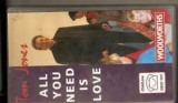 Caseta VHS Tom Jones &lrm;&ndash; All You Need Is Love, originala, Alte tipuri suport muzica, Pop