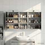 vidaXL Set dulap baie pentru 3 pcs 116 x 16 x 62,5 cm Lemn compozit 3403819