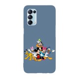 Husa compatibila cu Oppo A54 5G, Viceversa, model Mickey Mouse Charachters, Silicon, TPU, Transparent, Carcasa