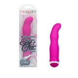 Vibrator CalExotics Classic Chic Curve 8 Functii Roz Impermeabil ABS/PU 10.75 cm Lungime