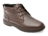 Ghete OTTER maro, SH8623, din piele naturala