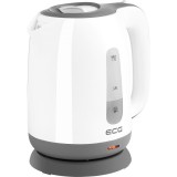 Fierbator electric ECG RK 1759 Classica Grigio, 2200 W, 1.7 litri, plastic de calitate, alb cu gri