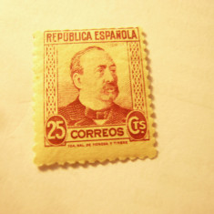 Serie 1 val. Spania 1933 - 100 Ani Manuel Ruiz Zorrilla - Politician , val. 25C
