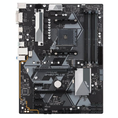 PLACA de BAZA ASUS PRIME B450-PLUS skt AM4 AMD B450 ATX slot RAM 4 x DDR4 max 64 GB 6x S-ATA 3 1x M.2 3x PCI-E PCI-E3.0x16 x 1 PCI-E2.0x4 x 1 LAN 1000 foto