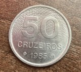 C50 - Moneda foarte veche - Brazilia - 50 centavos - 1985, America Centrala si de Sud